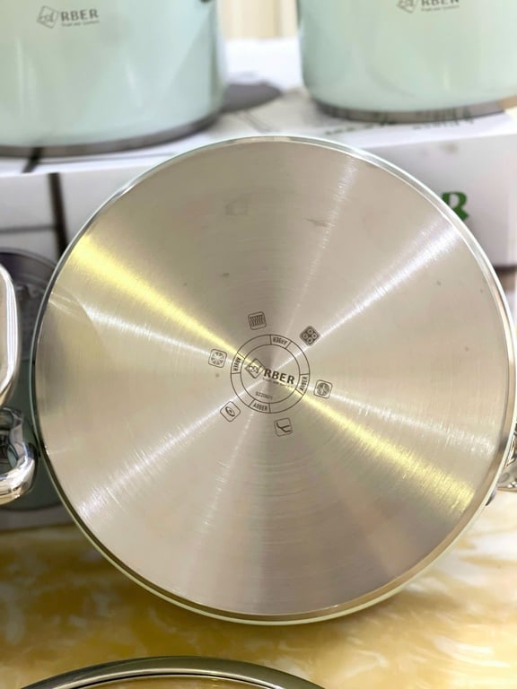 BỘ NỒI 5 MÓN ARBER AN05XC ĐẦY ĐỦ NỒI CHẢO