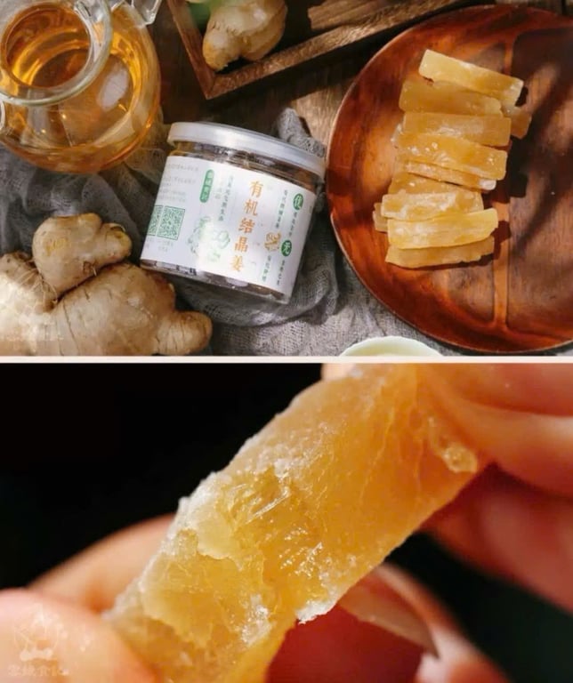 HỘP KẸO GỪNG HỮU CƠ LÀM THỦ CÔNG ĐẠT CHUẨN CHÂU ÂU