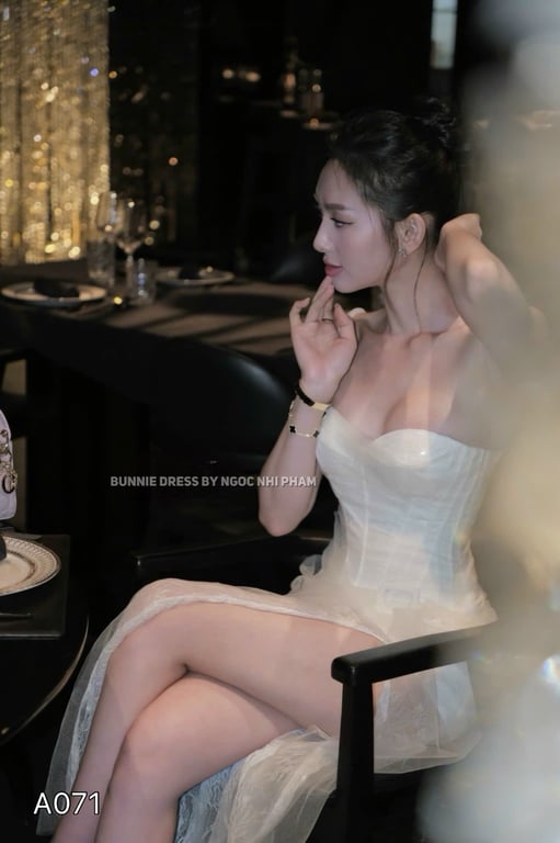 A071- váy body ren dài CHOUCHOU
