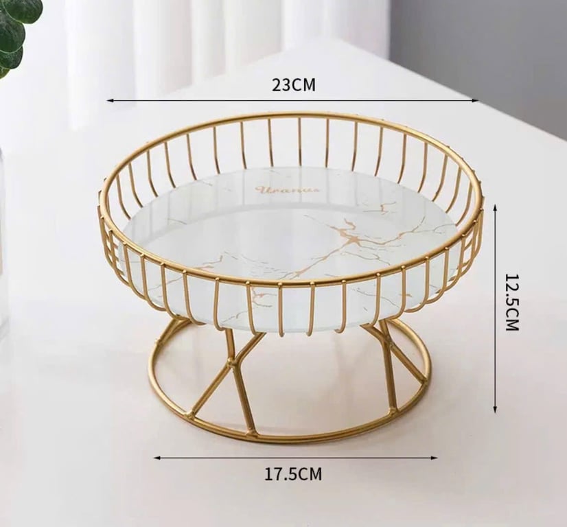 Khay Đựng hoa quả, bánh kẹo ngày Tết Cao Cấp Phong Cách Châu Âu Trang Trí Ngày Tết