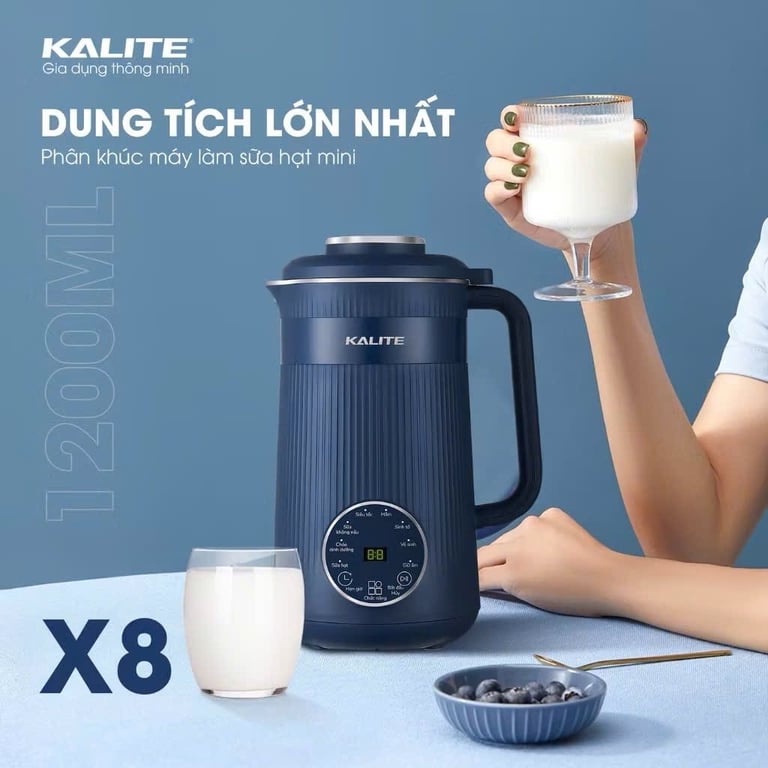 Máy làm sữa hạt mini Kalite KCB12B 1200ml