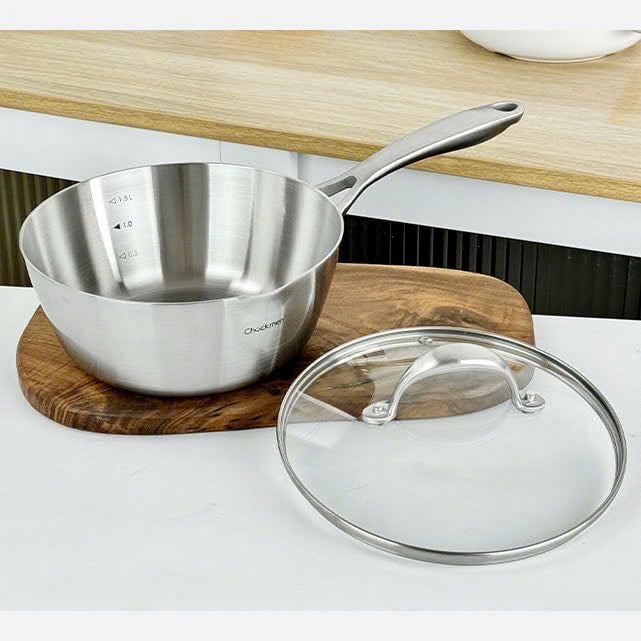 Chảo sâu lòng nắp kính Chockmen C217 20cm, C218 28cm
