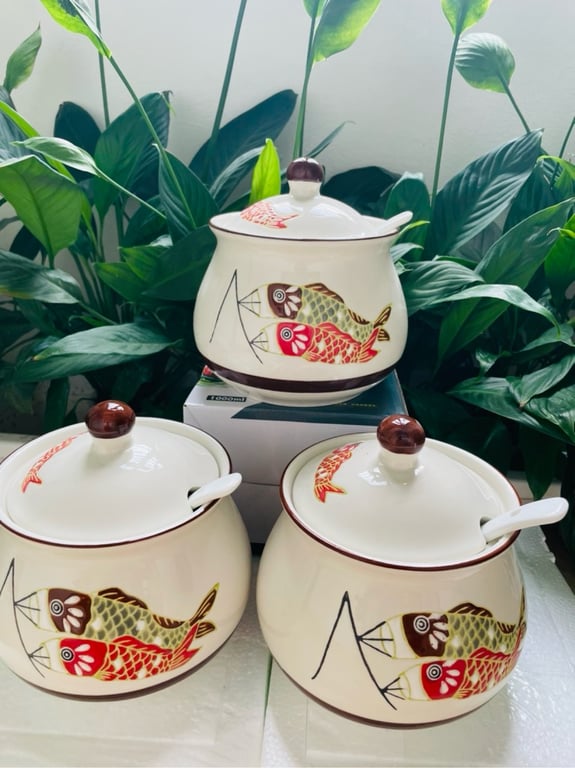 Liễn đựng mỡ 1.2 lít