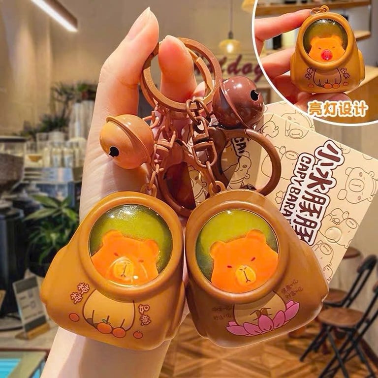 Set 2 móc khoá Capybara