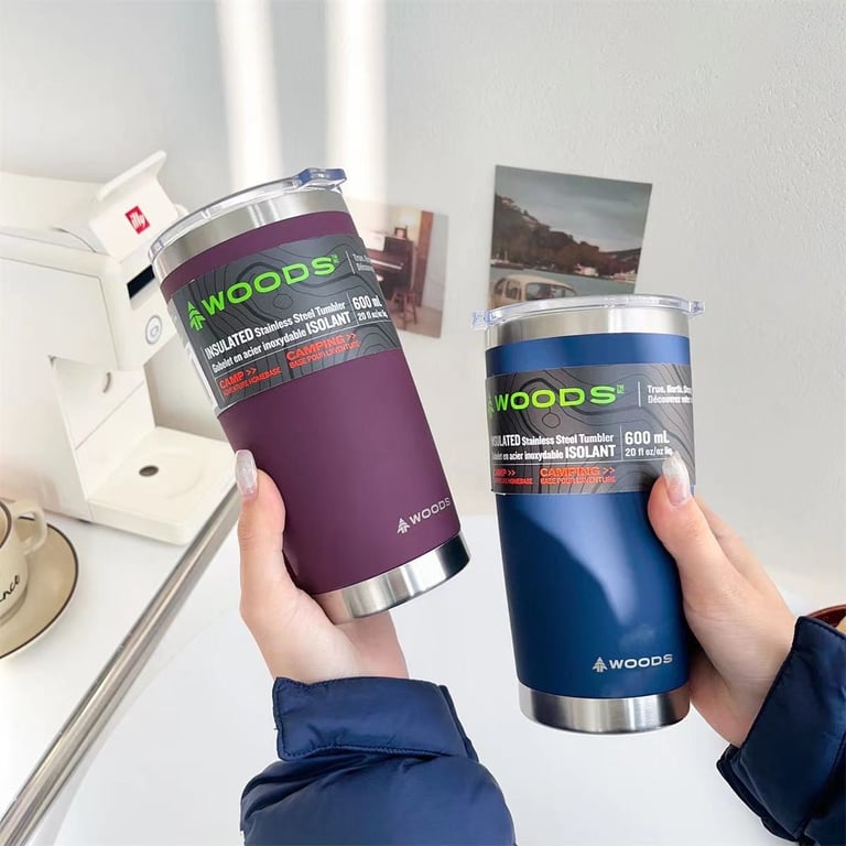 cốc giữ nhiệt wood 600ml