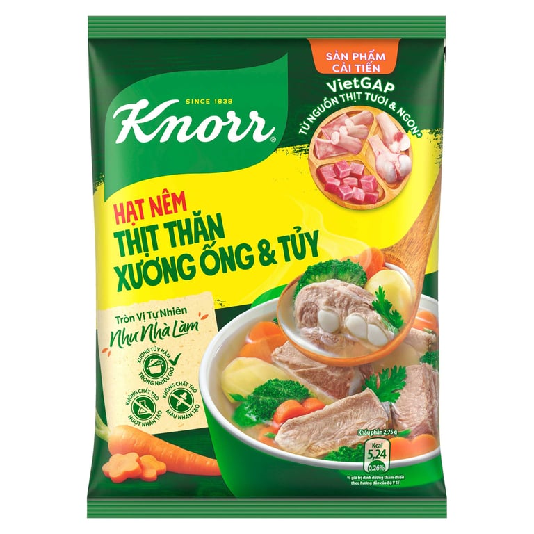 Hạt nêm Knorr - Thịt thăn xương ống và tủy