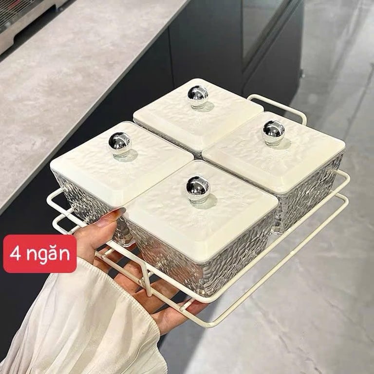 Khay mứt 4 ngăn-6 ngăn phong cách Bắc Âu