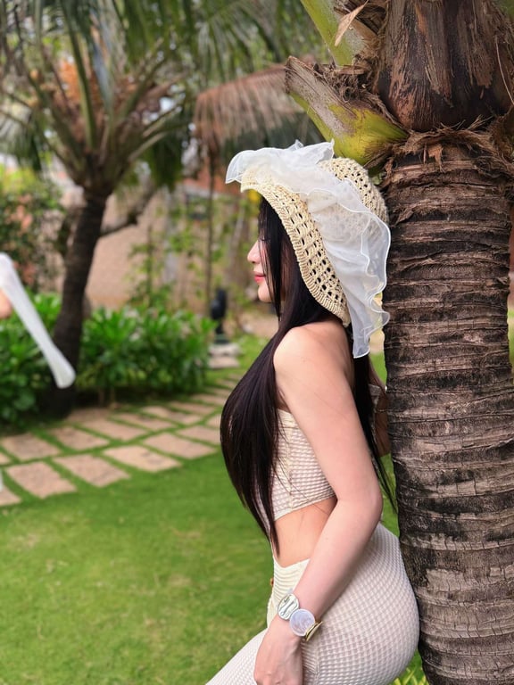 Set sơ mi chấm bi siết eo