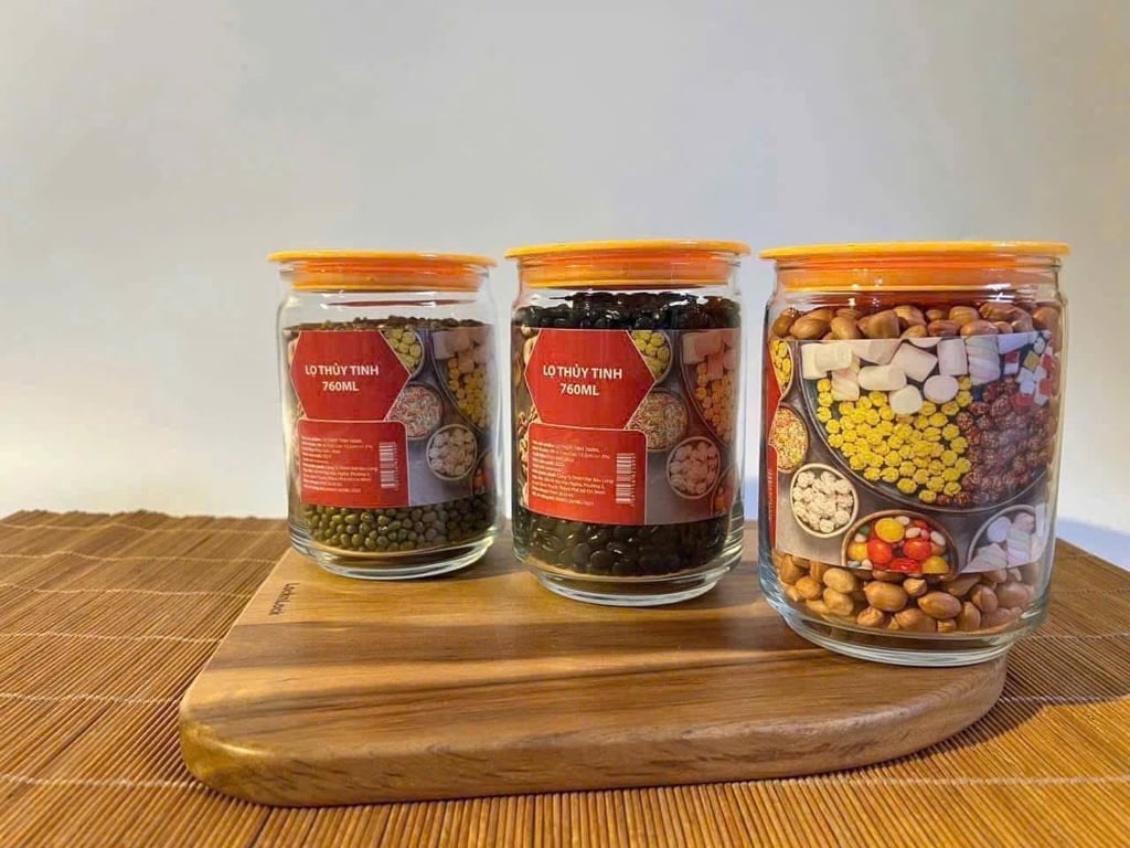 BỘ 3 HŨ THỦY TINH 760ml