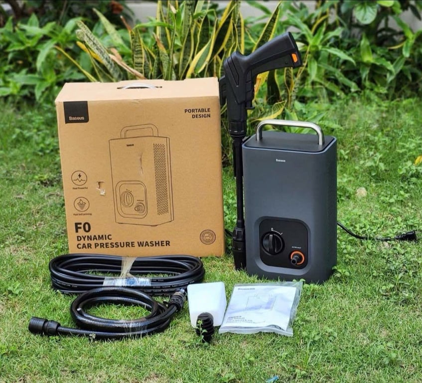 🚗 Máy Rửa Xe Di Động Chính Hãng BASEUS F0 – Gọn nhẹ, mạnh mẽ, chuẩn xịn!