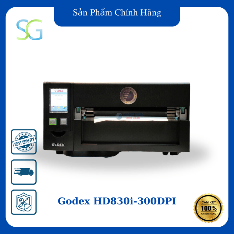 Máy In Tem Nhãn Mã Vạch Model Godex HD830i-300DPI