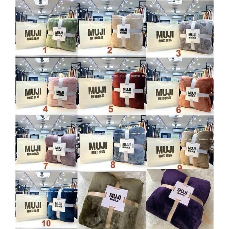 CHĂN LÔNG XUẤT NHẬT MUJI HÀNG MỚI CỰC HOT