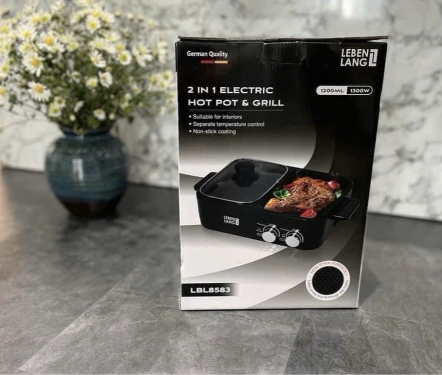 NỒI LẨU ĐIỆN 2 NGĂN MINI LEBENLANG LBL8583