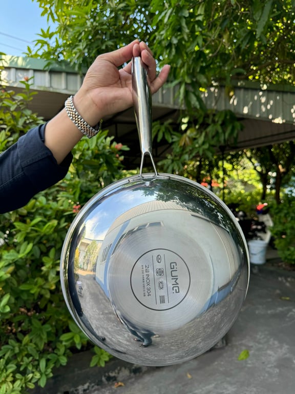 Chảo sâu lòng 5 lớp liền khối GumeKorea size 28