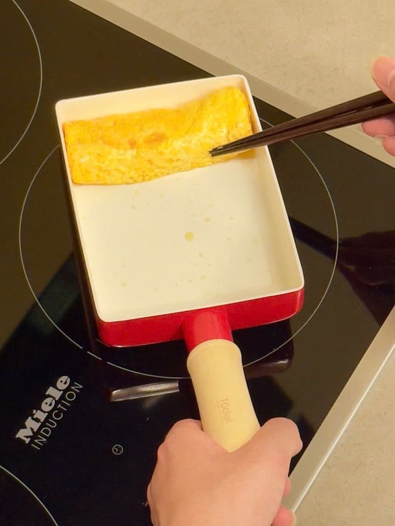 chảo, quánh mini chống dính ceramic, cán gỗ Todaii Nhật Bản