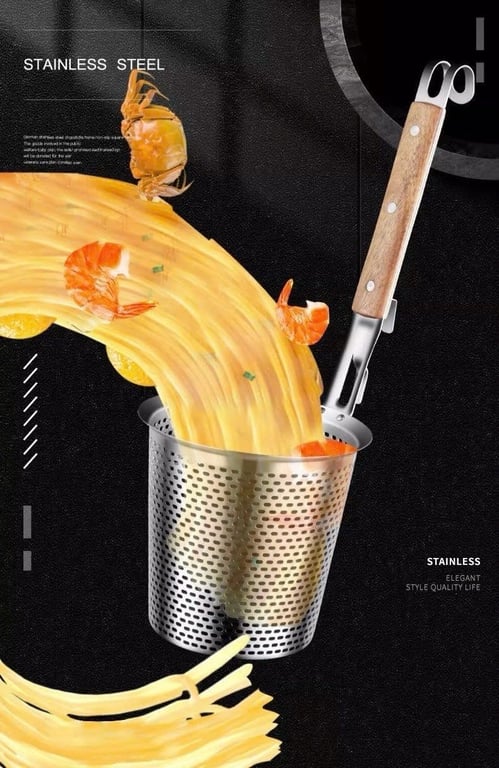 RK652 - VỢT THỦNG TRẦN BÚN PHỞ INOX 304 SIZE 16CM