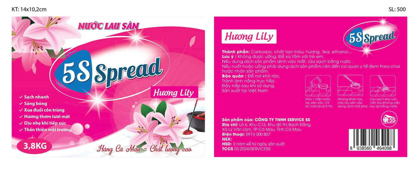 Nước Lau sàn hương lily