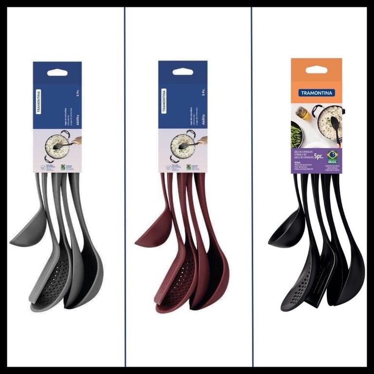 BỘ DỤNG CỤ NẤU ĂN 5 MÓN TRAMONTINA BRAZIL