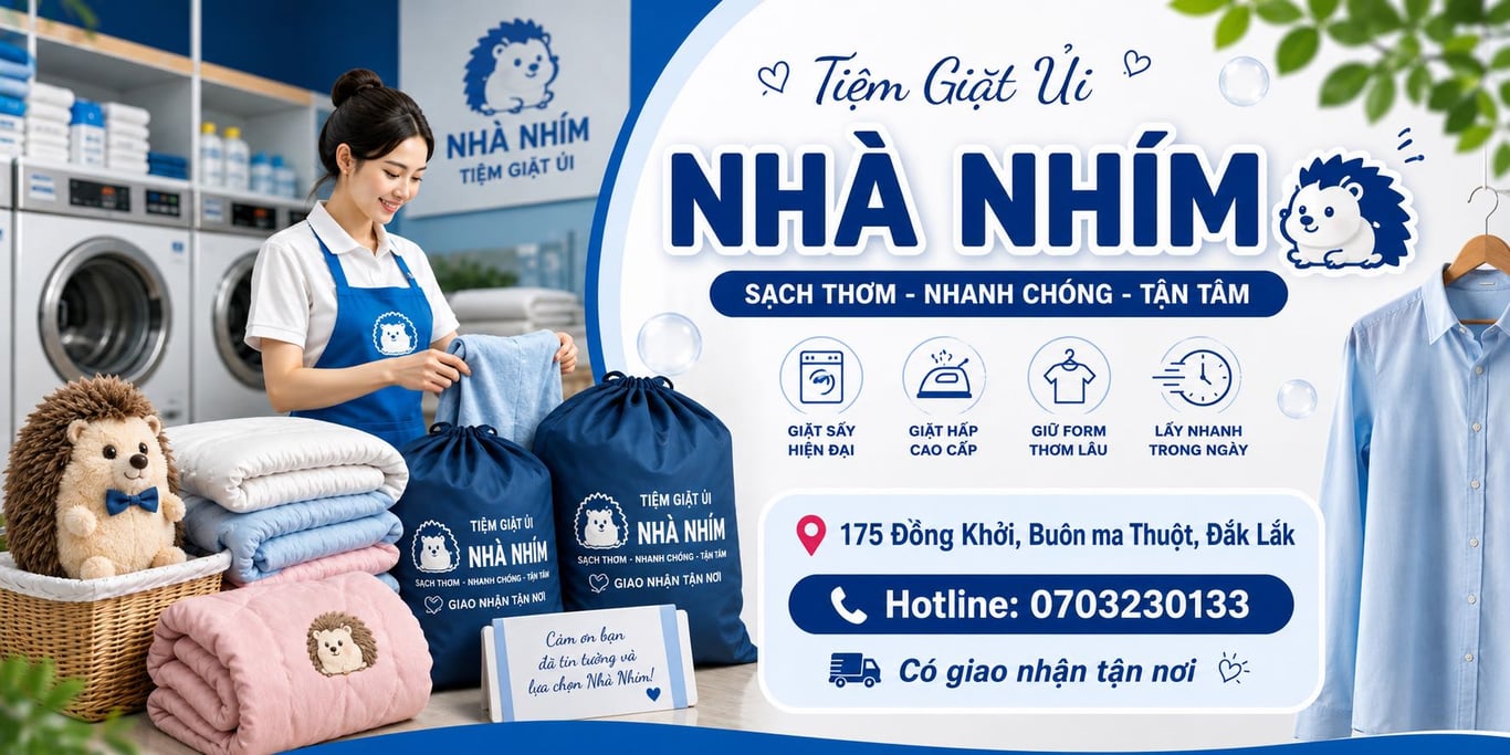 Tiệm Giặt Ủi Nhà Nhím BMT