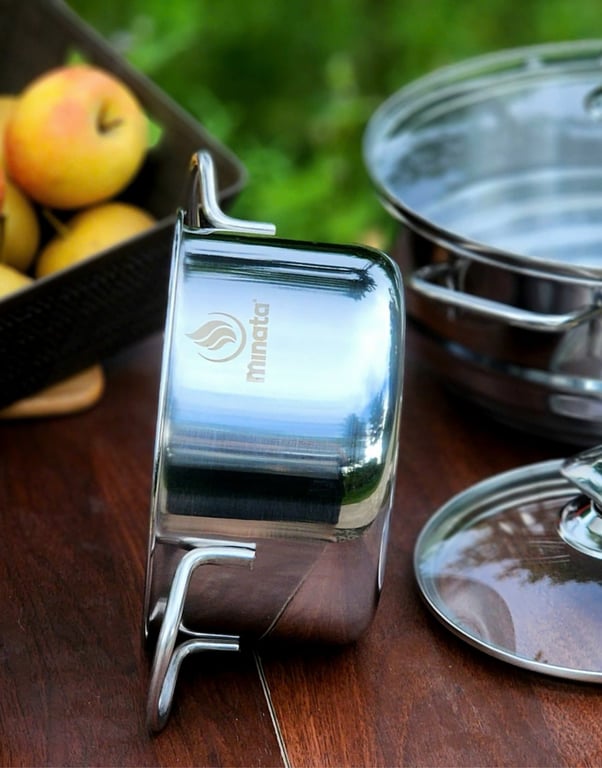 Bộ nồi 4 món (3 nồi +1 xửng thông minh) MINATA MPS1820-FL