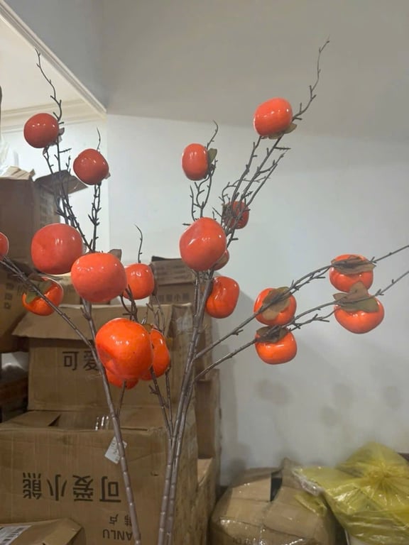 Set 6 cành quả hồng giả