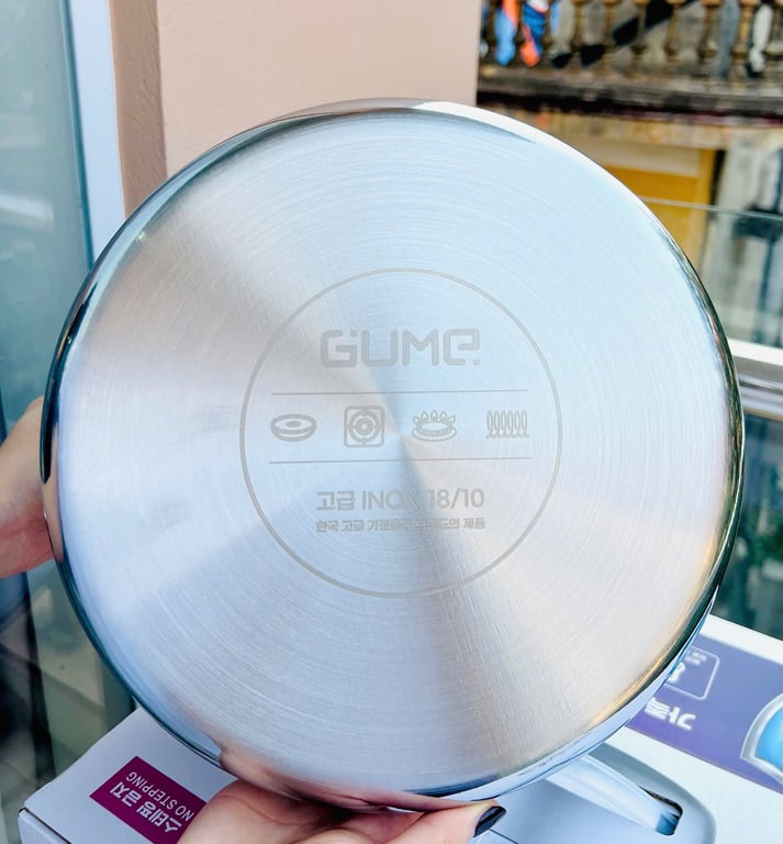 NỒI INOX 18/10 NGUYÊN KHỐI GUME SIZE 18CM/20CM/26CM