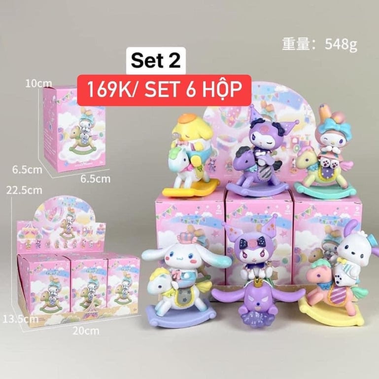 Set 6 hộp quà bí mật kuromi