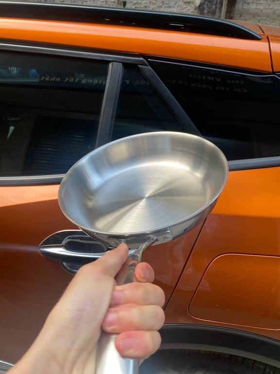 Chảo xào inox  elmich Trimax 1 quai đáy liền sz 24cm