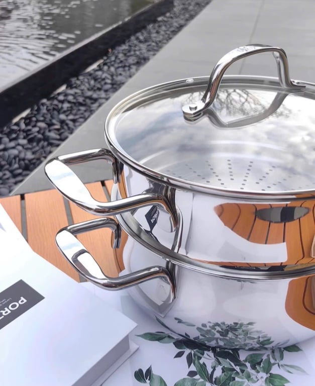 Bộ nồi kèm xửng hấp 2 tầng Chockmen 26cm - C211