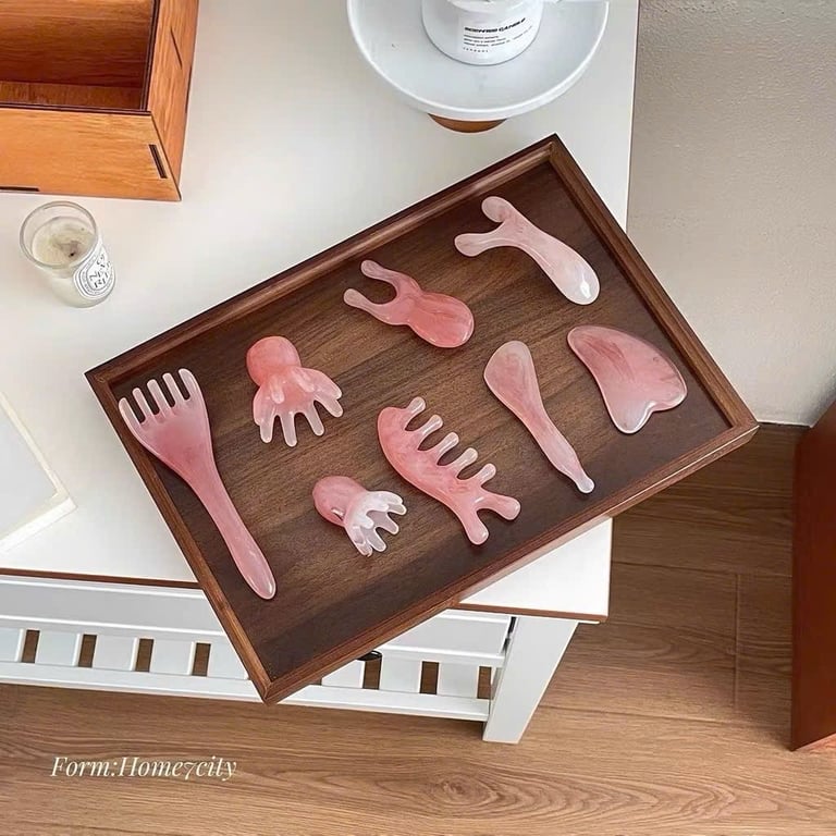 Set 8 món mát xa thạch anh