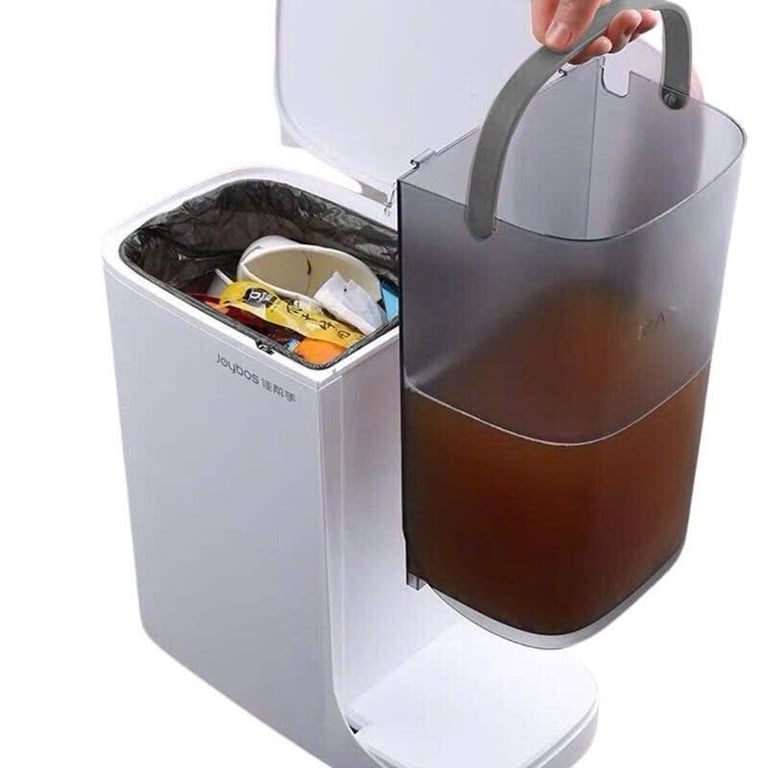 THÙNG RÁC CHIA 2 NGĂN KHÔ - ƯỚT THÔNG MINH CÓ RỔ LỌC JOYBOS