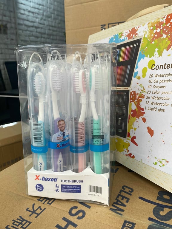 COMBO 12 BÀN CHẢI XUẤT MỸ