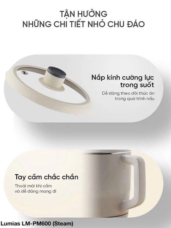 PM600 - Nồi điện đa năng Lumias 1.8L