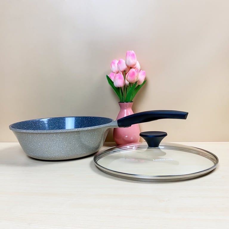 CHẢO SÂU LÒNG MARBLE STONE 7 LỚP 30CM LOCK&LOCK LCA6305D