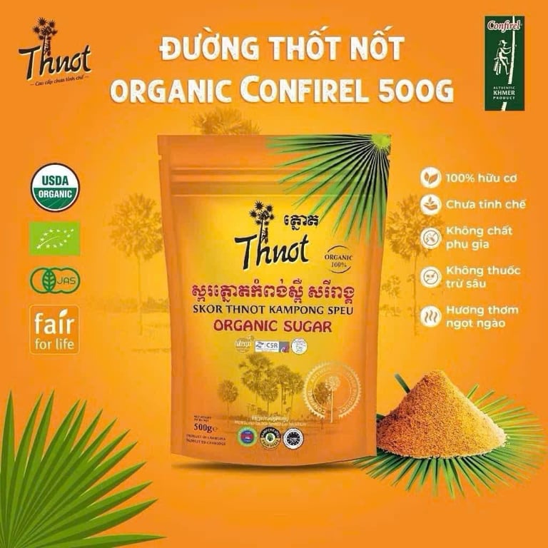 ĐƯỜNG THỐT NỐT HỮU CƠ CONFIREL