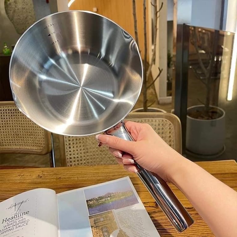 QUÁNH INOX LIỀN KHỐI CHOCKMEN 20cm và 24cm CÓ NẮP CKM46/CKM47