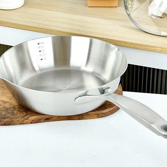 Chảo sâu lòng nắp kính Chockmen C217 20cm, C218 28cm