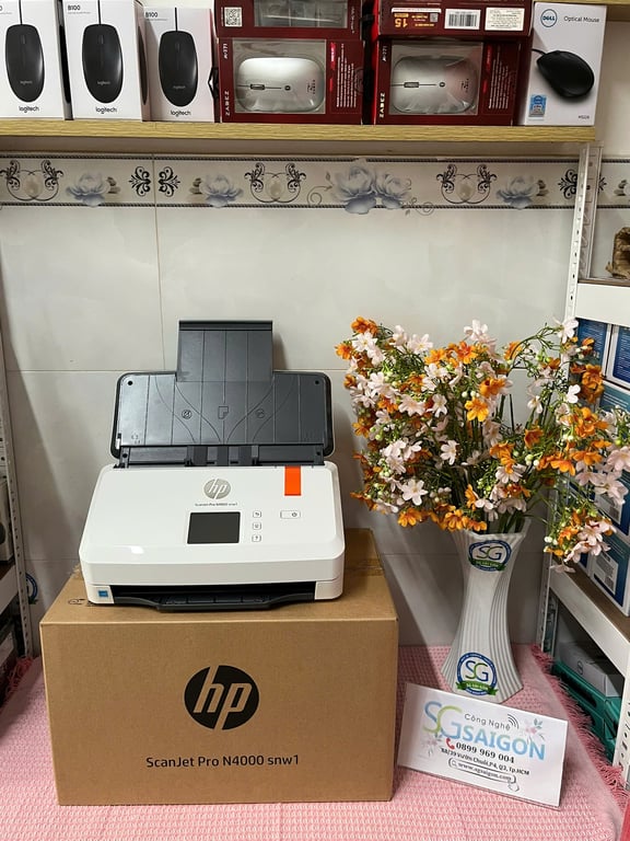 Máy Quét Tài Liệu HP ScanJet Pro N4000 SNW1 (6FW08A)