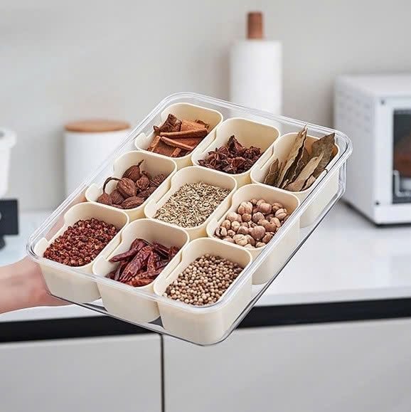 HỘP ĐỰNG ĐỒ KHÔ 9 NGĂN UFORU UF688