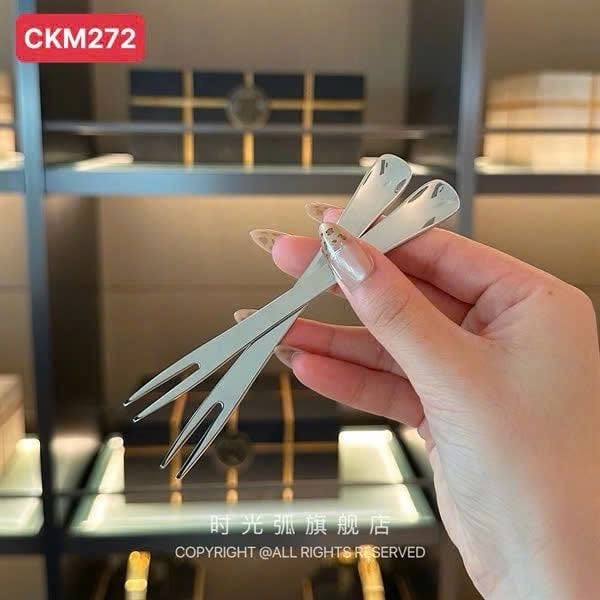 Set 6 Dĩa inox hoa quả 12cm CKM272