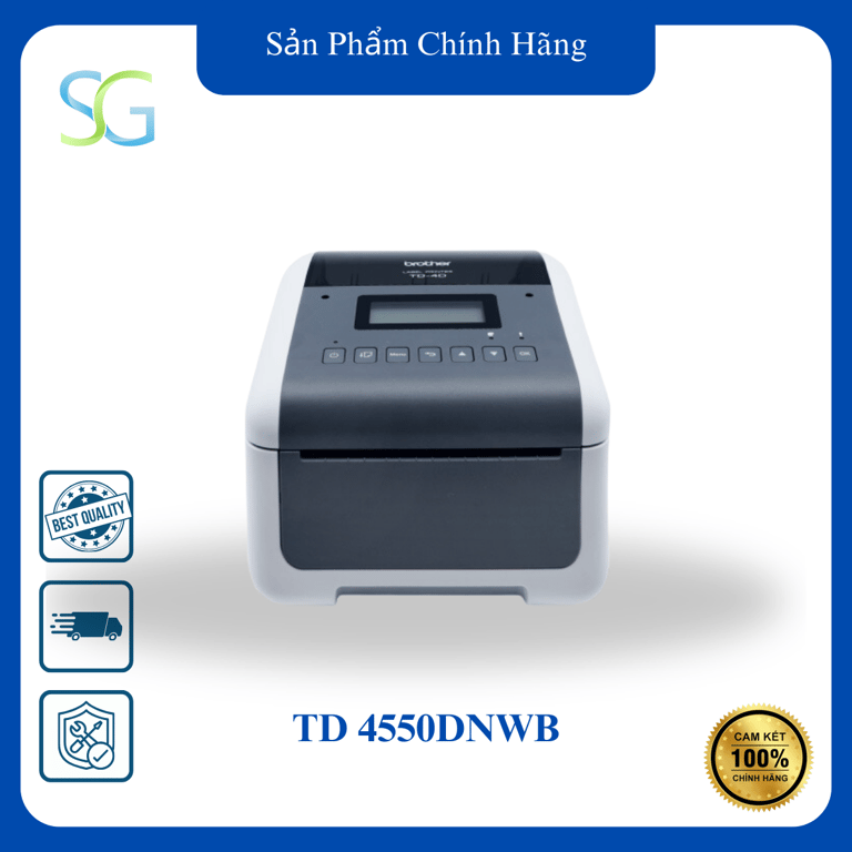 Máy In Nhiệt Để Bàn Brother TD-4550DNWB