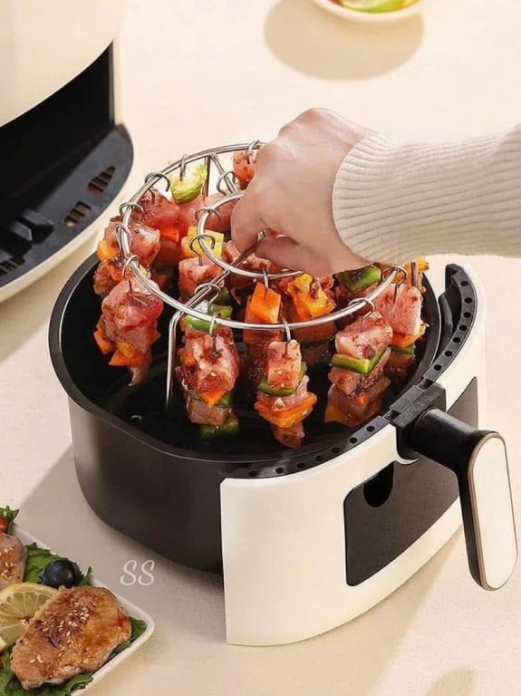 SET DỤNG CỤ XIÊN THỊT NƯỚNG CHO NỒI CHIÊN KO DẦU
