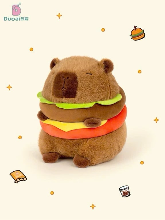 Capybara giao diện hambuger 25cm