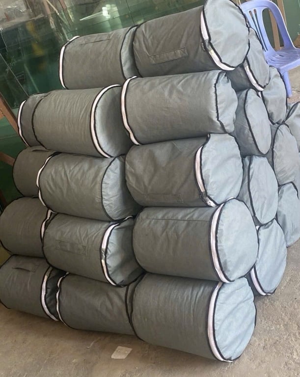 Sét nệm văn phòng 4 món đóng túi tròn quai xách