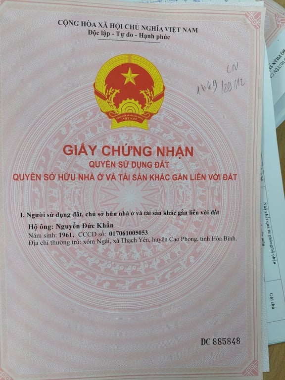 6177m2, 400m2 thổ cư tại Yên Lập, Cao Phong, Hoà Bình