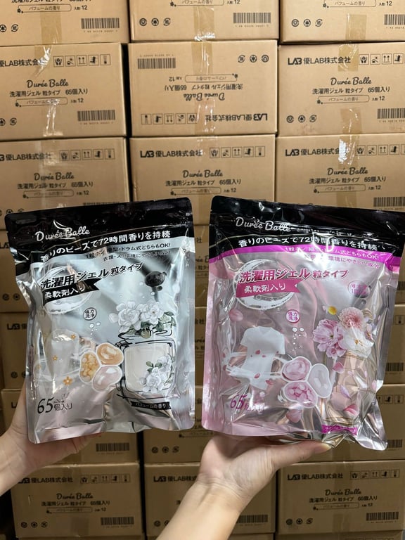 Viên giặt xả 3 -1  Duree Balle Nhật