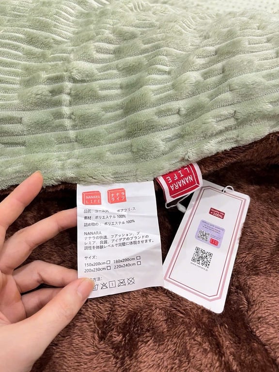 CHĂN NANARA LÔNG CỪU 3 LỚP