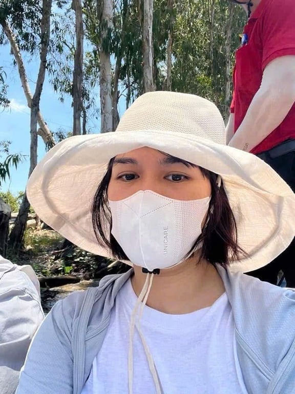 Mũ lưới rộng vành làm mát COOL FEELING 99% UV Cut - UPF 50+ có quai