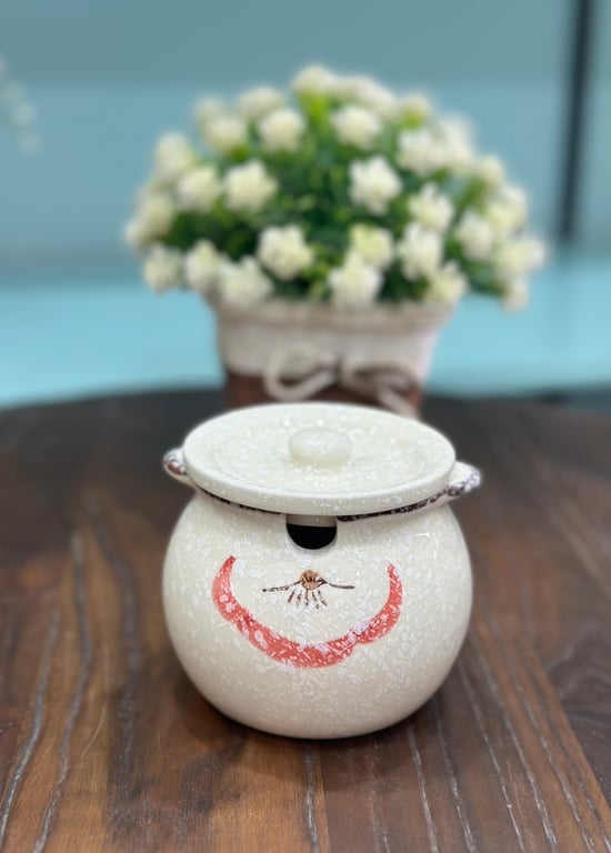 Hũ sành đựng mỡ 700ml