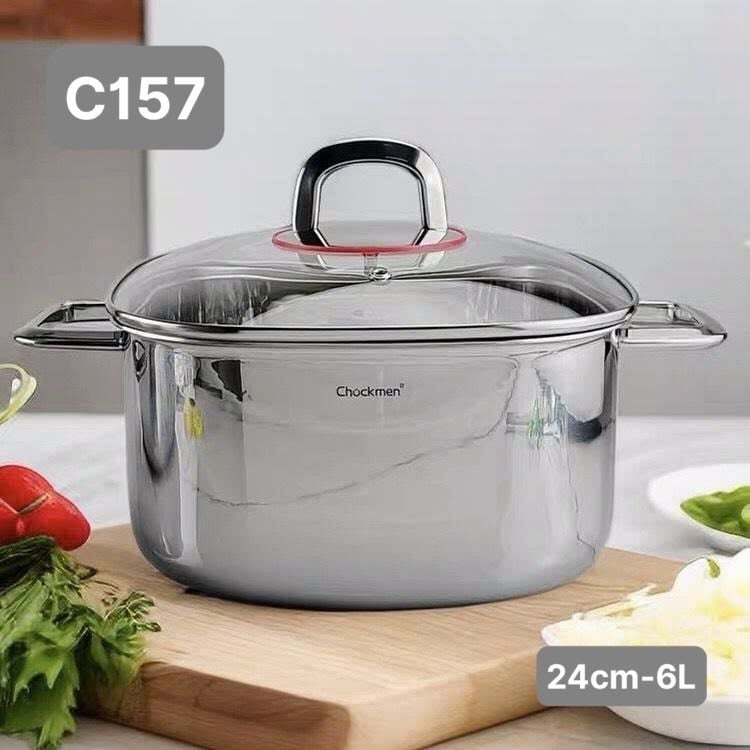 NỒI VUÔNG THÀNH THẤP CHOCKMEN 24CM - C134, THÀNH CAO 24cm C157